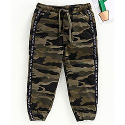 Babyhug Full Length Trouser Camouflage Print - Green