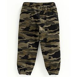 Babyhug Full Length Trouser Camouflage Print - Green