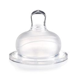 Babyhug Wide Neck Silicone Nipple Fast Flow - Pack of 2