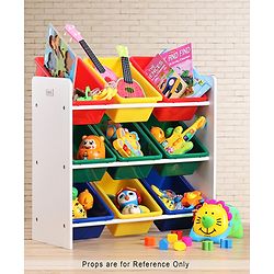 Babyhug 3-Tier Toy Organizer With 9 Trays - Multicolor