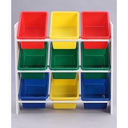 Babyhug 3-Tier Toy Organizer With 9 Trays - Multicolor