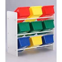 Babyhug 3-Tier Toy Organizer With 9 Trays - Multicolor