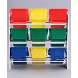 Babyhug 3-Tier Toy Organizer With 9 Trays - Multicolor