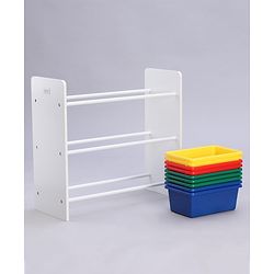 Babyhug 3-Tier Toy Organizer With 9 Trays - Multicolor