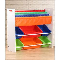 Babyhug Toy Organizer With 6 Tray - Multicolor