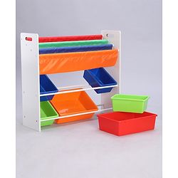 Babyhug Toy Organizer With 6 Tray - Multicolor