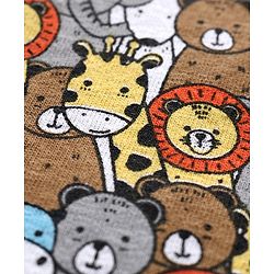 Babyhug Doctor Sleeves Tee Friends Print - Grey & Multicolor