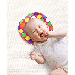Babyhug Cotton Baby Pillow Polka Dot Print - Pink