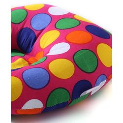 Babyhug Cotton Baby Pillow Polka Dot Print - Pink