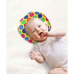 Babyhug Cotton Baby Pillow Polka Dot Print - Yellow