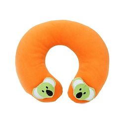 Babyhug Neck Supporter Pillow Orange With Two Motifs - Koala