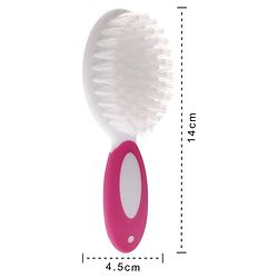 Babyhug Easy Grip Hair Brush & Comb Set - Pink