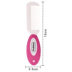 Babyhug Easy Grip Hair Brush & Comb Set - Pink