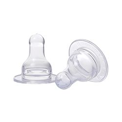 Babyhug Silicone Slow Medium Flow Nipple - Pack of 2