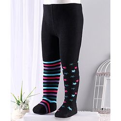 Cutewalk By Babyhug Anti-Bacterial Footed Tights - Multicolor
