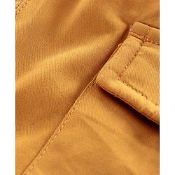Babyhug Full Sleeves Cotton Hooded Jacket - Khaki