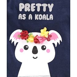 Babyhug Full Sleeves T-Shirt Pretty As Koala Print - Blue