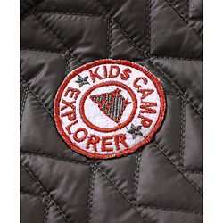 Babyhug Full Sleeves Quilted Hooded Jacket - Olive - 9-12M Green