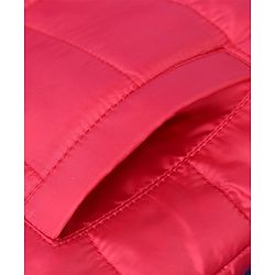Babyhug Full Sleeves Hooded Padded Winter Jacket Basketball Patch - Red - 6-9M Red
