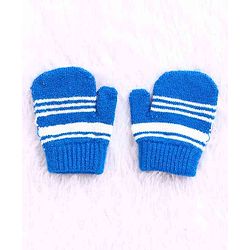 Babyhug Woollen Cap Set Polka Dot Design Navy & Red - Diameter 10 cm
