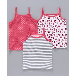 Babyhug Slips Multiprint Pack of 3 - Red