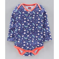 Babyhug 100% Cotton Short Onesies Pack of 3 - Multicolour
