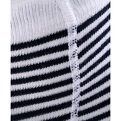 Cute Walk by Babyhug Anti-bacterial Striped Footed Tights - Navy Blue