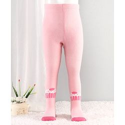 Cutewalk By Babyhug Anti-Bacterial Footed Tights Stripes Design Pack of 2 - Pink