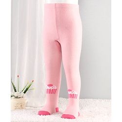 Cutewalk By Babyhug Anti-Bacterial Footed Tights Stripes Design Pack of 2 - Pink