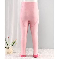 Cutewalk By Babyhug Anti-Bacterial Footed Tights Stripes Design Pack of 2 - Pink