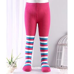 Cutewalk By Babyhug Anti-Bacterial Footed Tights - Pink