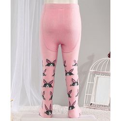 Cute Walk by Babyhug Anti-bacterial Footed Tights Kitty Design - Pink
