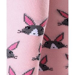 Cute Walk by Babyhug Anti-bacterial Footed Tights Kitty Design - Pink