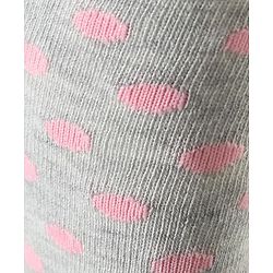 Cutewalk By Babyhug Anti-Bacterial Footed Tights Polka Dots Design - Grey