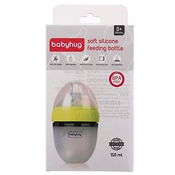 Babyhug Silicone Feeding Bottle Green - 240 ml