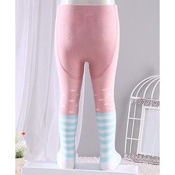 Cute Walk by Babyhug Anti-bacterial Footed Tights Bunny Design - Pink
