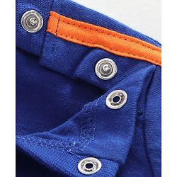 Babyhug Full Sleeves Tee Tiger Print - Blue