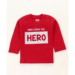 Babyhug Full Sleeves Striped & Super Hero Print Set of 3 - Red Blue