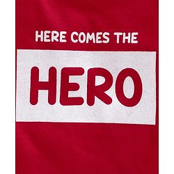 Babyhug Full Sleeves Striped & Super Hero Print Set of 3 - Red Blue