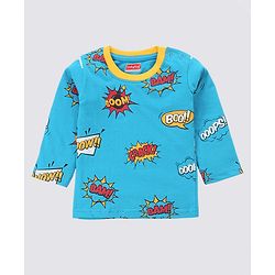 Babyhug Full Sleeves Striped & Super Hero Print Set of 3 - Red Blue