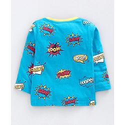 Babyhug Full Sleeves Striped & Super Hero Print Set of 3 - Red Blue