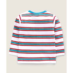 Babyhug Full Sleeves Striped & Super Hero Print Set of 3 - Red Blue