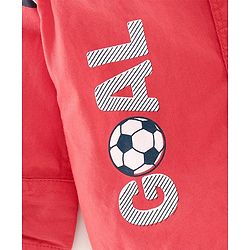 Babyhug Full Sleeves Shirt Athletic Patch - Red