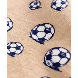Babyhug Full Sleeves Shirt Football Print - Brown