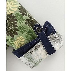 Babyhug Full Sleeves Shirt Leaf Print - Green