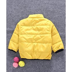 Babyhug Full Sleeves Padded Jacket - Yellow