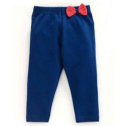 Babyhug Full Length Solid Leggings Pack of 2  - Red Navy