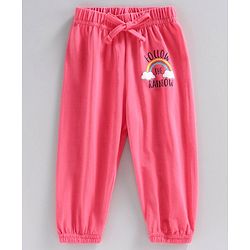 Babyhug Full Length Lounge Pants Pack of 2- Pink Blue