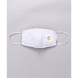 Babyhug Printed Face Mask with Carbon Filter and Breathing Valve Yellow Blue - Pack of 3