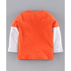Babyhug Doctor Sleeves Tee Panda Print Pack of 3 - Orange Blue
